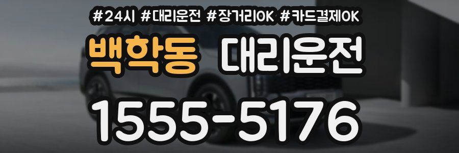 백학동 대리운전