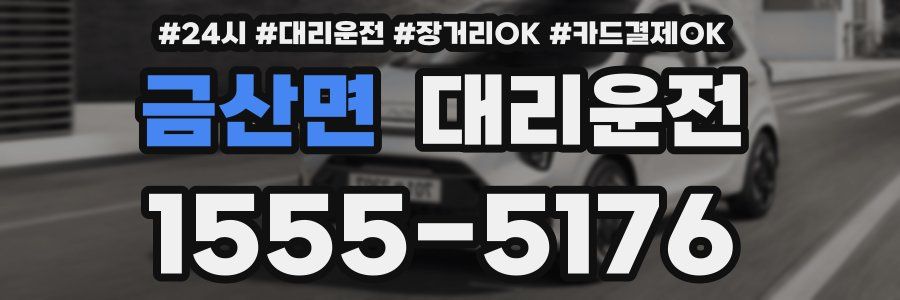 금산면 대리운전