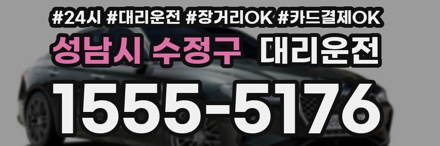 성남시 수정구 대리운전
