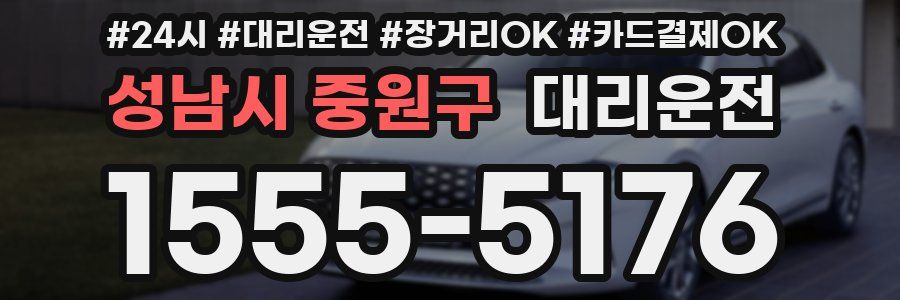 성남시 중원구 대리운전