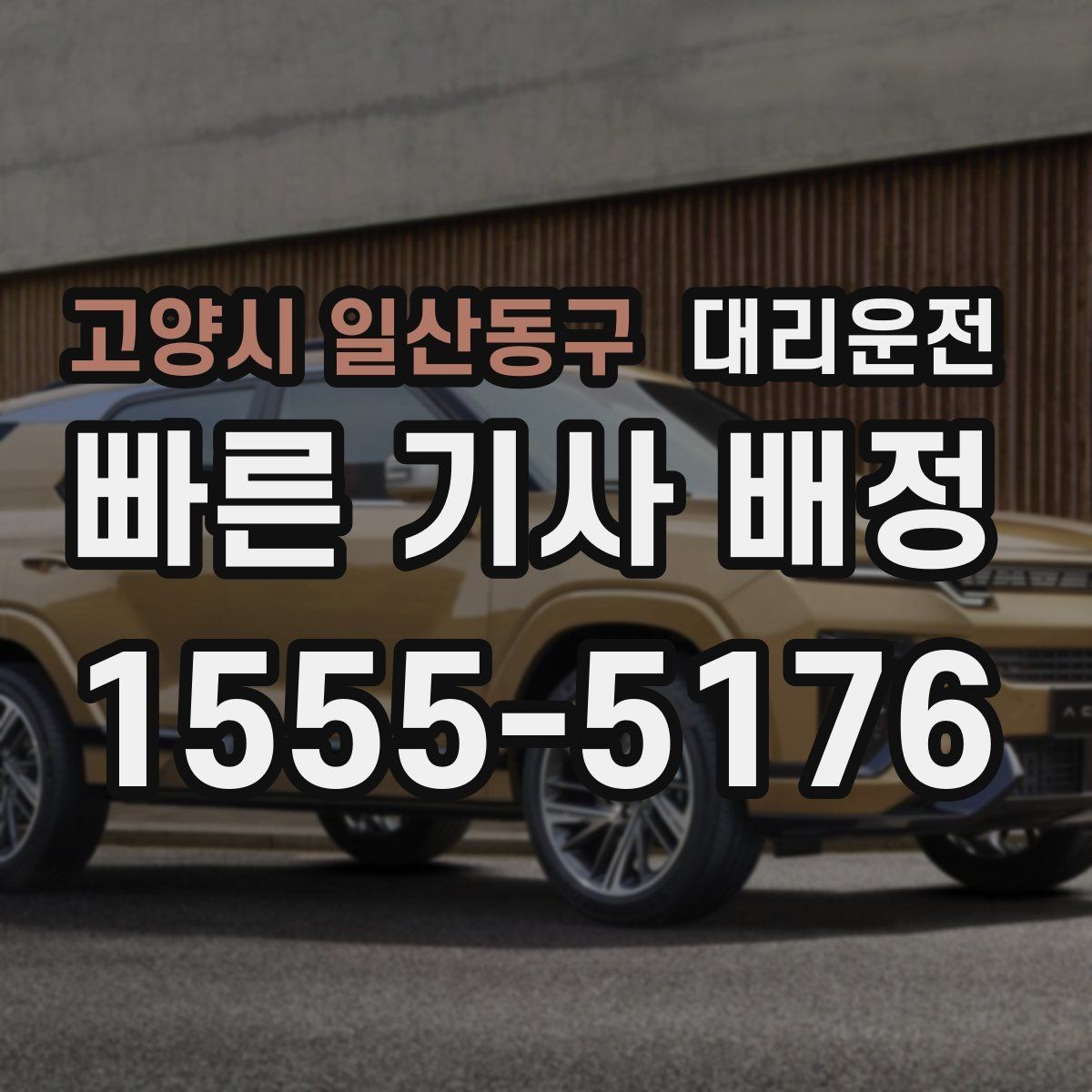 고양시 일산동구 대리운전 장거리 왕복도 미리 예약이면 편해요