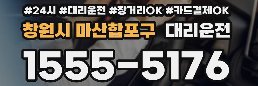 창원시 마산합포구 대리운전