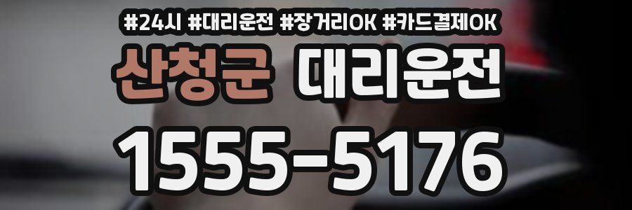 산청군 대리운전