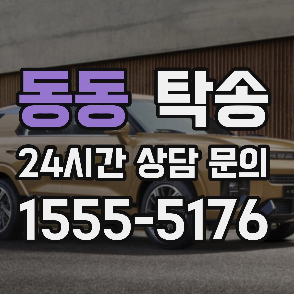 동동 탁송 전시 오픈 전 여유 도착으로 세팅 완료