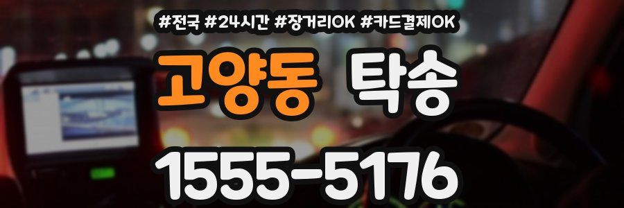 고양동 탁송