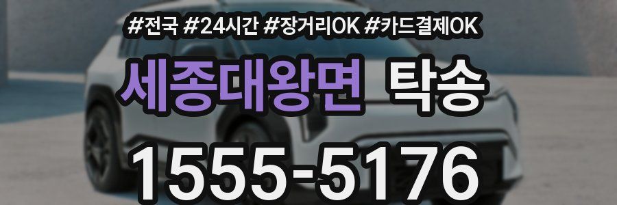 세종대왕면 탁송