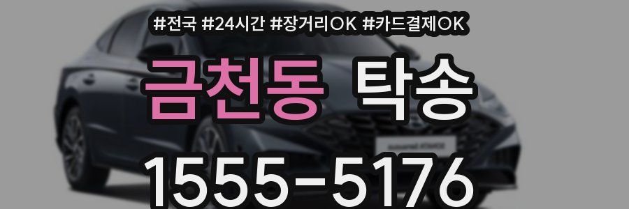 금천동 탁송