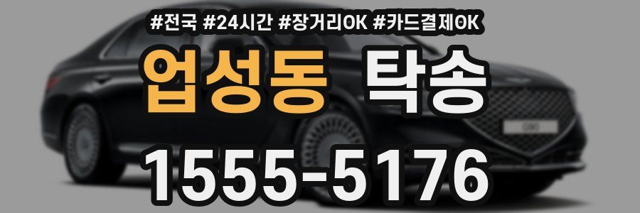 업성동 탁송