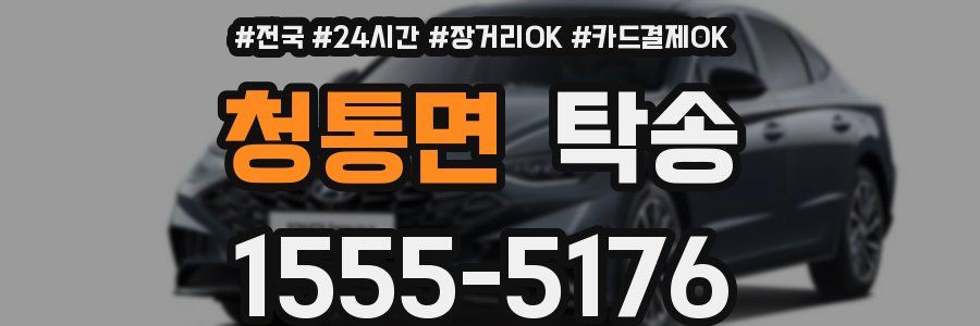 청통면 탁송