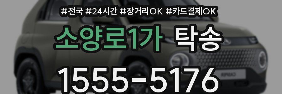 소양로1가 탁송