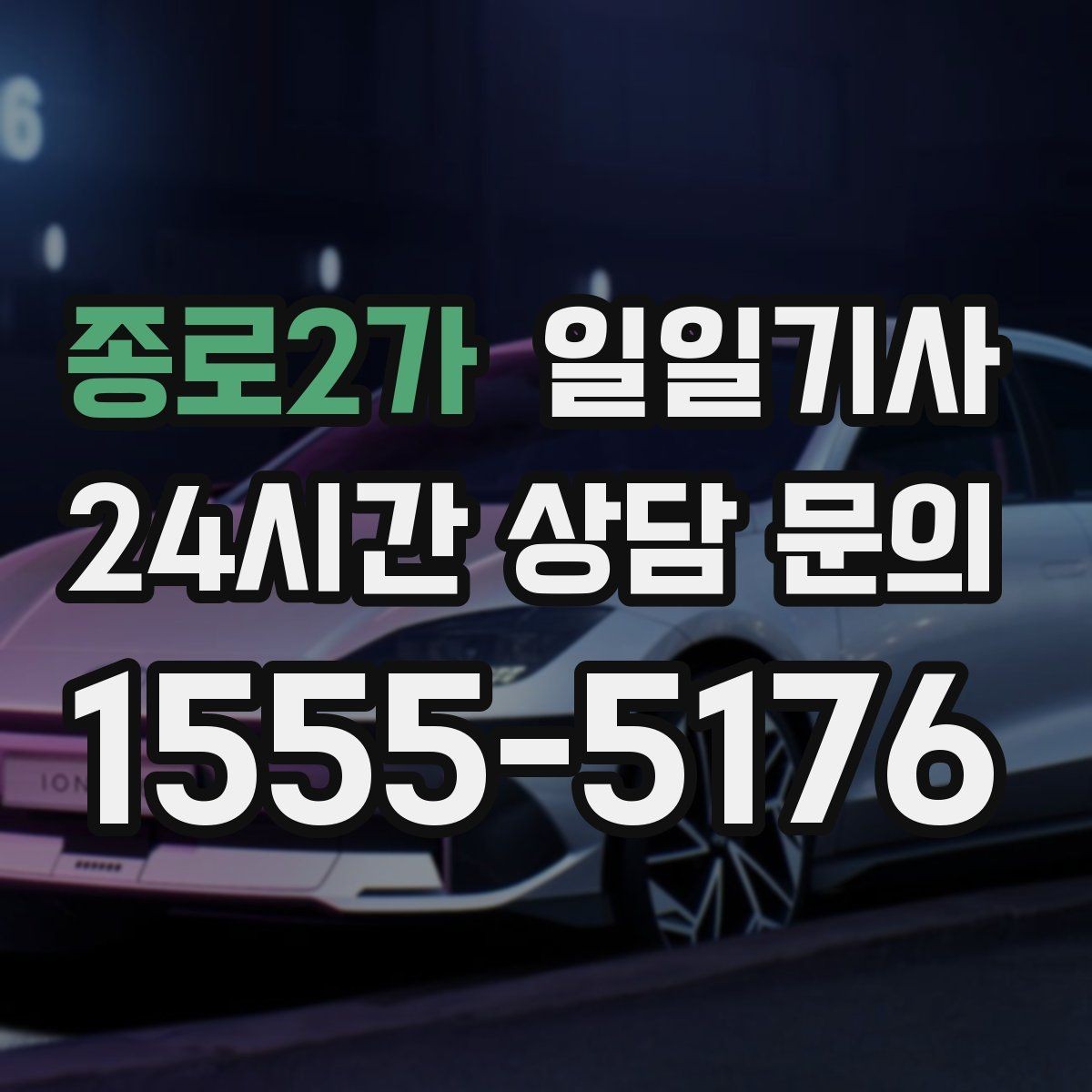 종로2가 일일기사 도심 다중 경유 전담