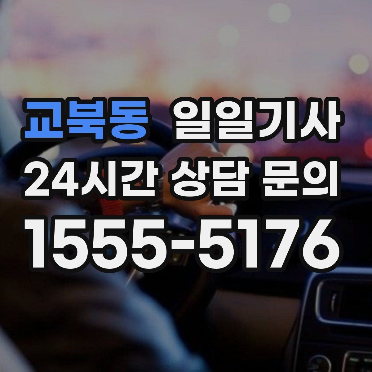 교북동 일일기사 종일 일정 전담 동행