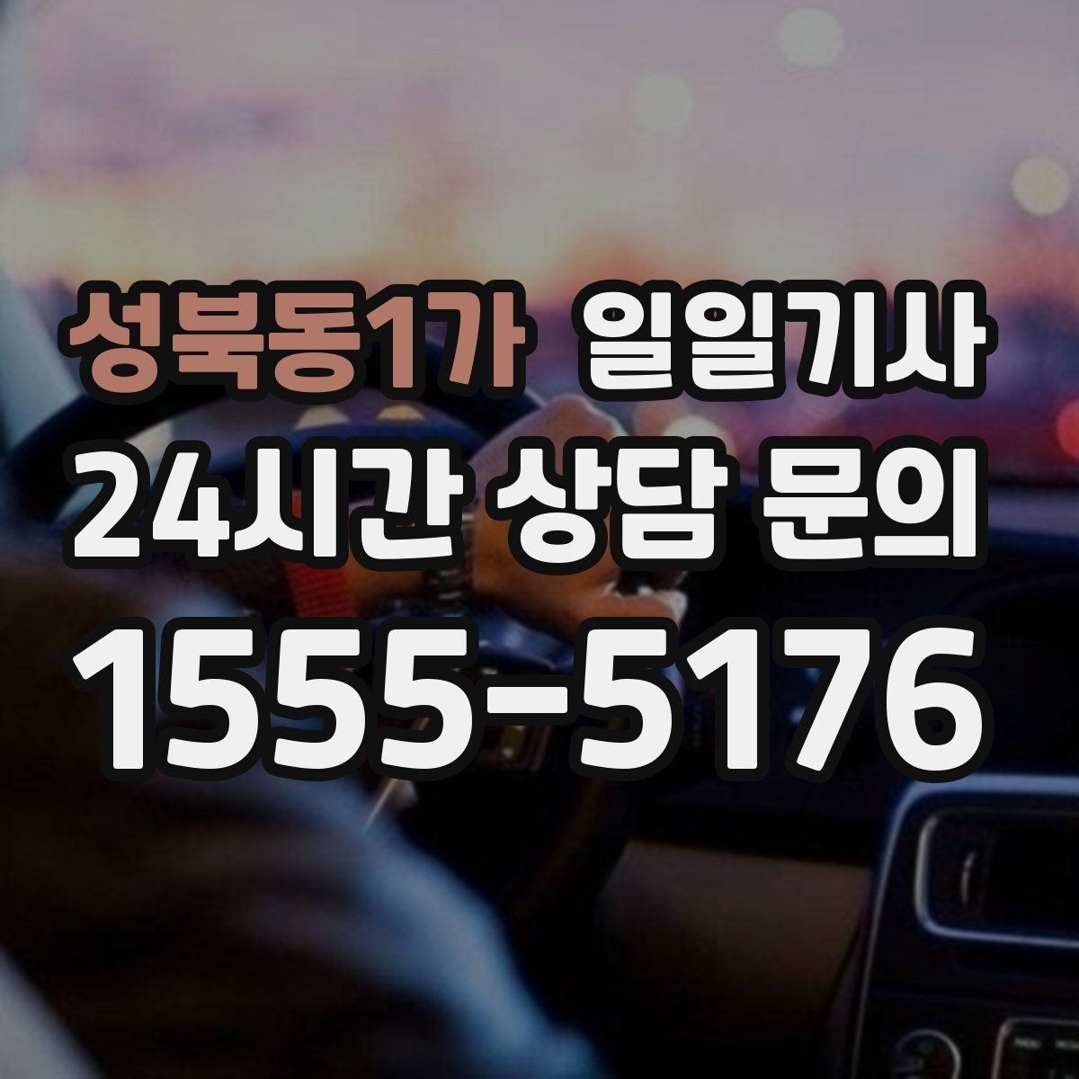 성북동1가 일일기사 우회 안내로 일정 유지