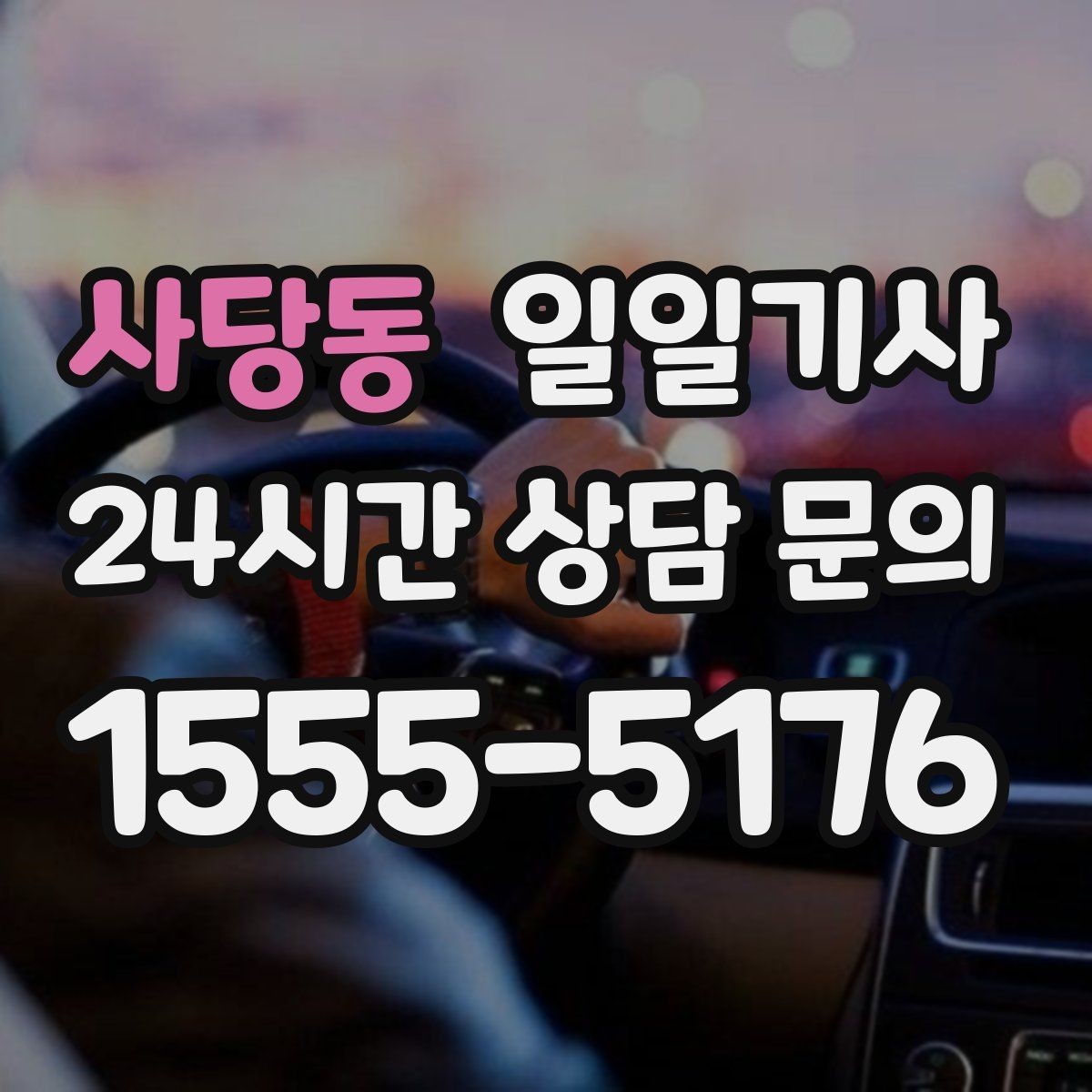 사당동 일일기사 종일 일정 전담 동행