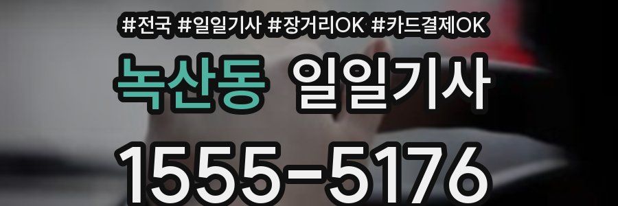 녹산동 일일기사