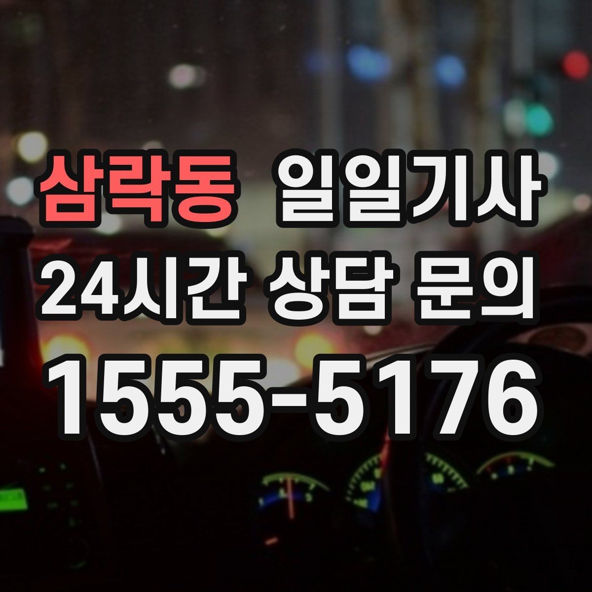 삼락동 일일기사 도심 순환 동선 최적화
