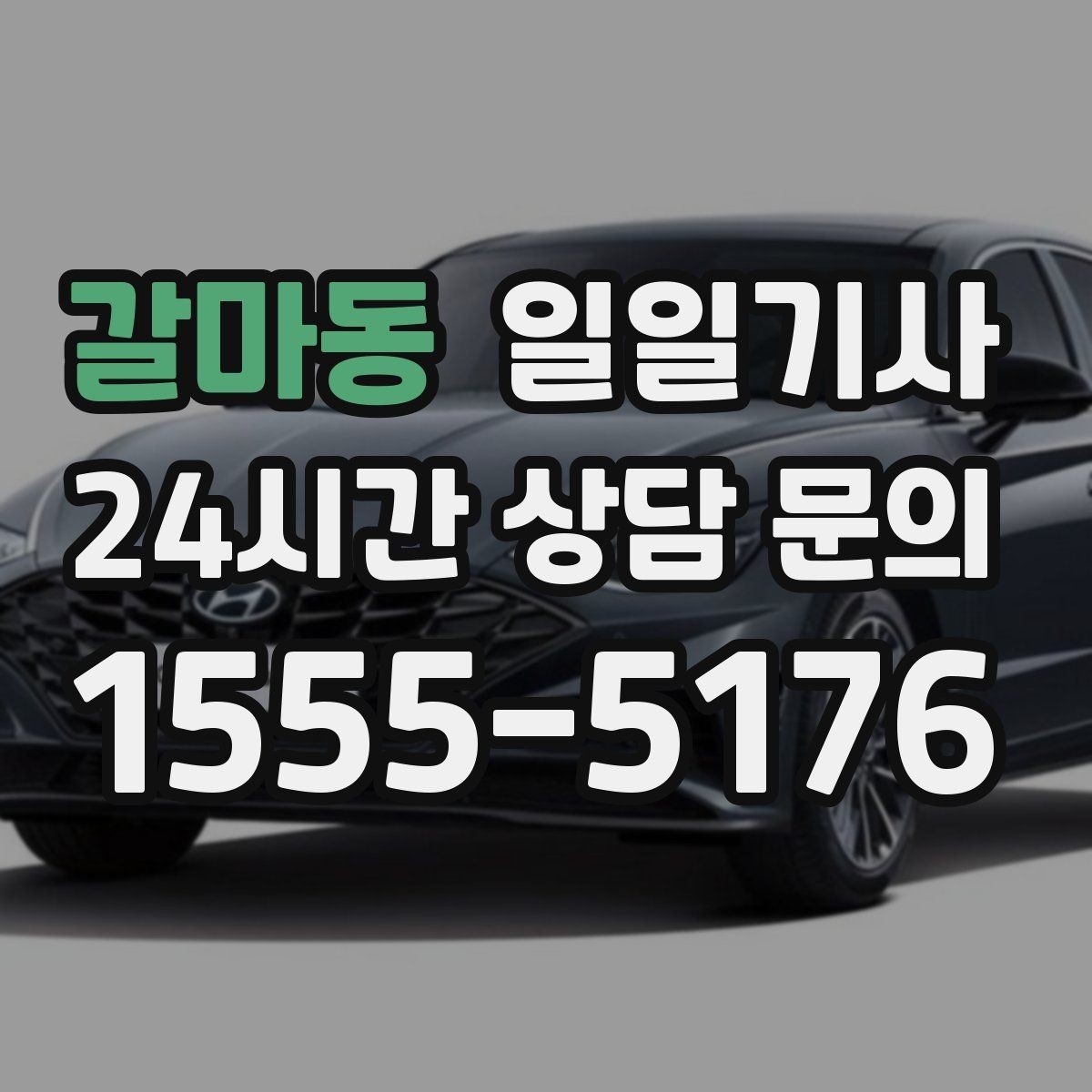 갈마동 일일기사 심야와 주말 상시 배차