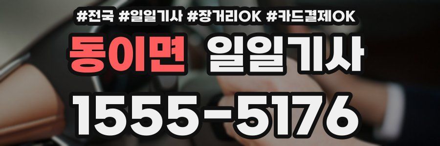 동이면 일일기사