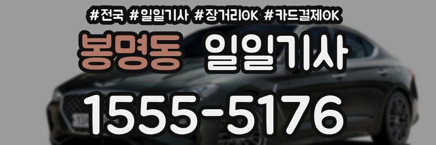 봉명동 일일기사