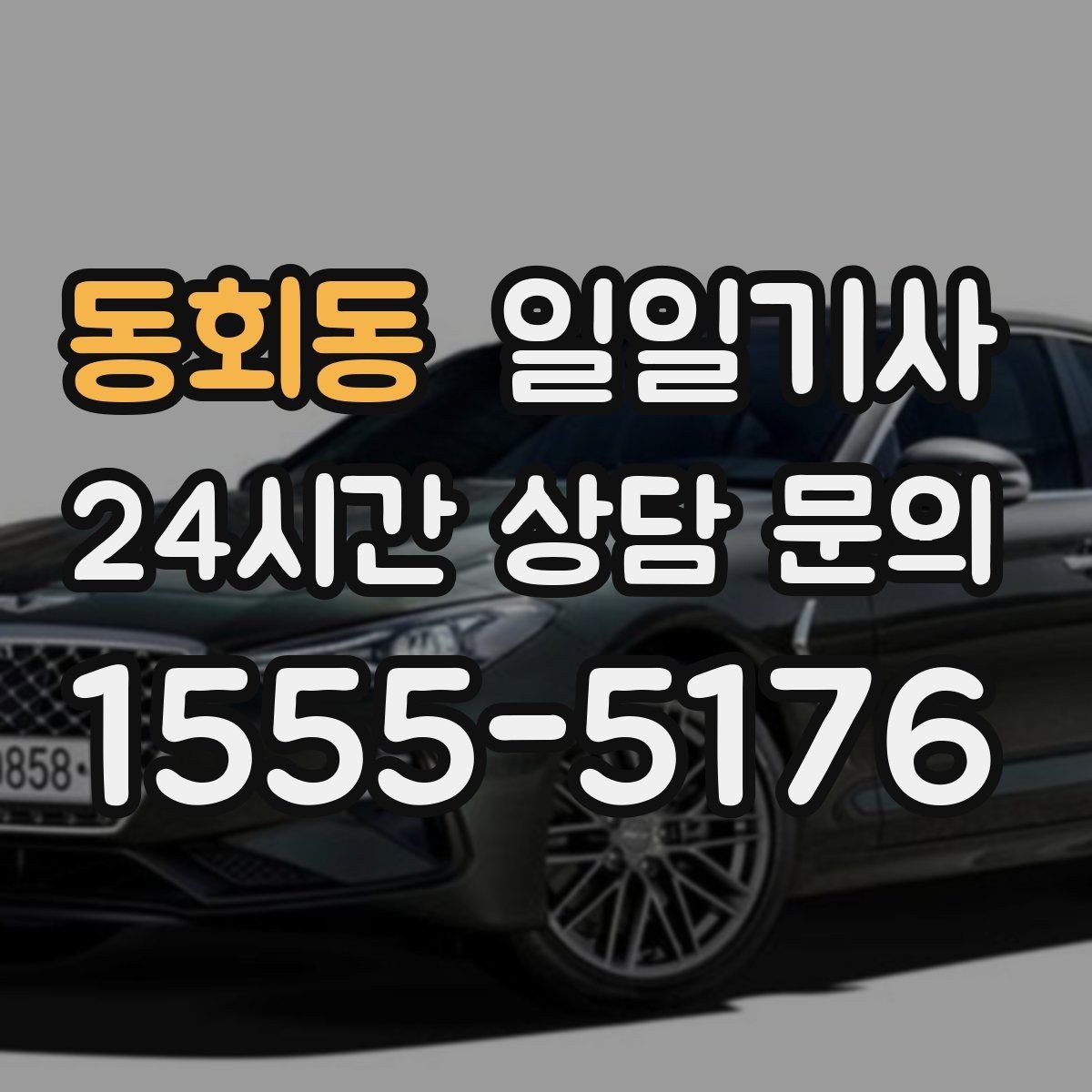 동회동 일일기사 도심 다중 경유 전담