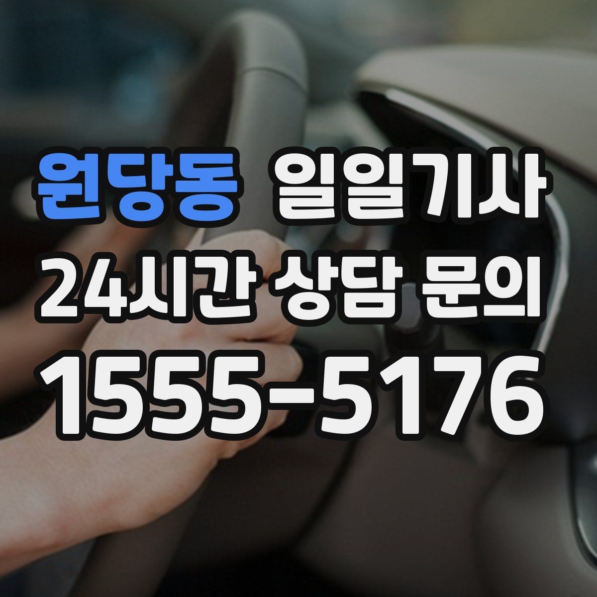 원당동 일일기사 지정 장소 하차로 시간 절약