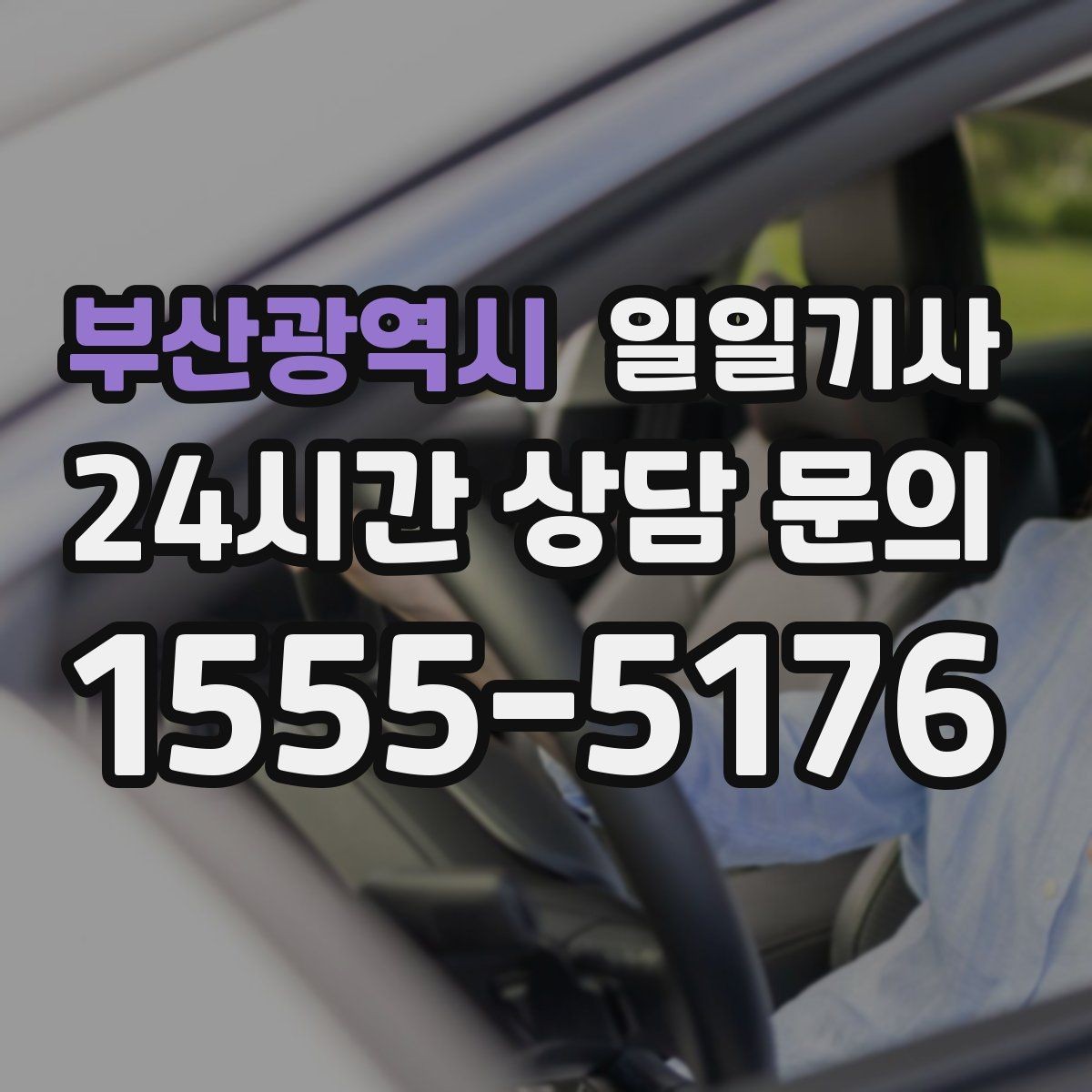 부산광역시 일일기사 조용한 주행으로 대화가 편한 이동