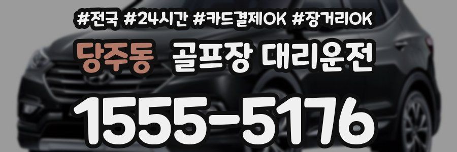 당주동 골프장 대리운전
