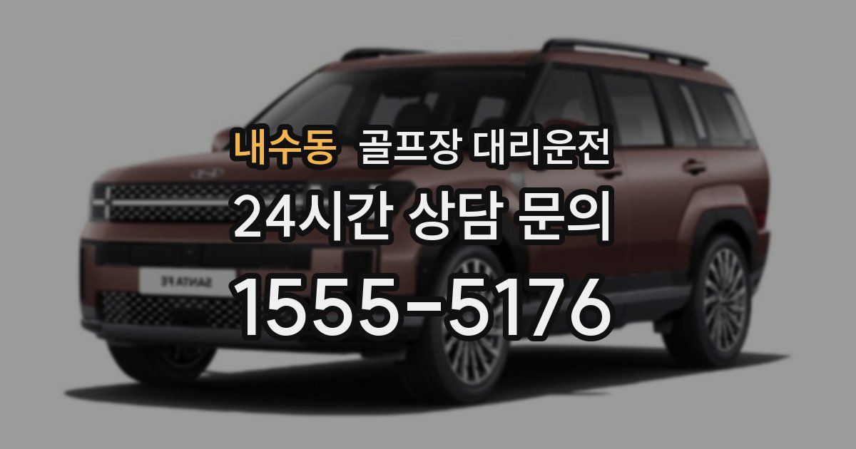 골프장 대리운전 서비스