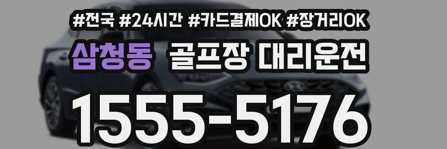 삼청동 골프장 대리운전