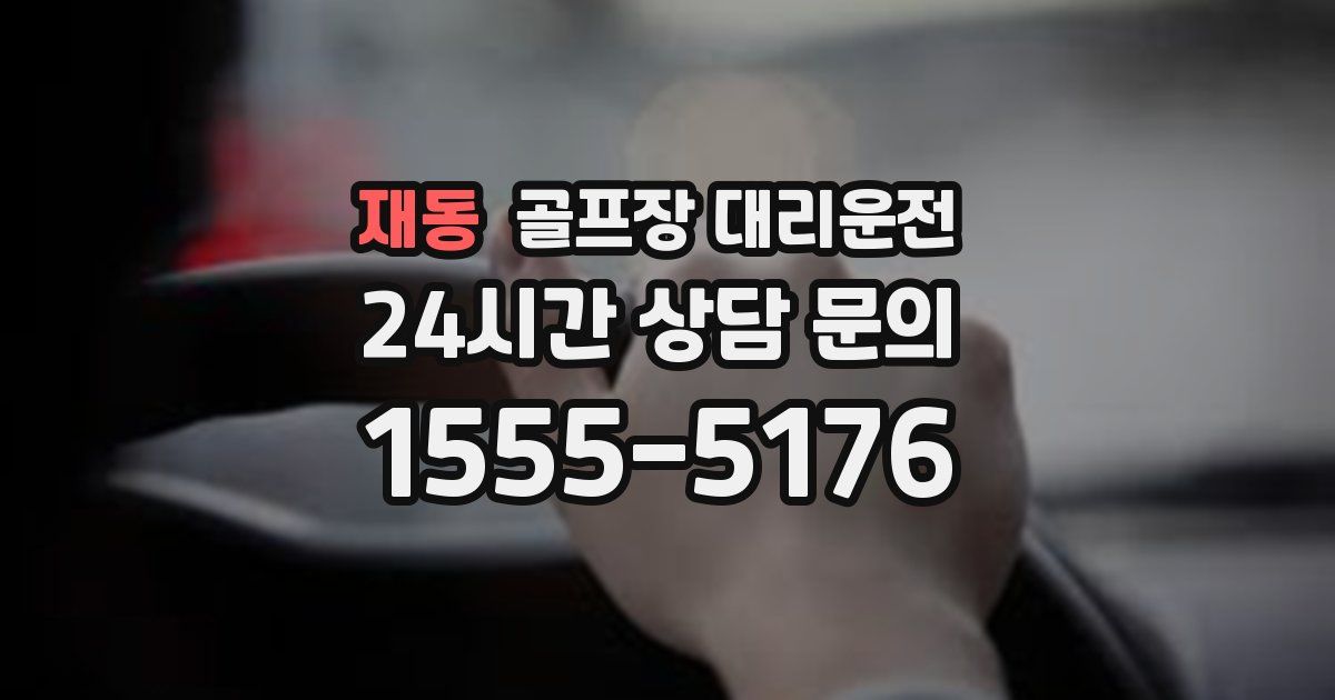 골프장 대리운전 서비스
