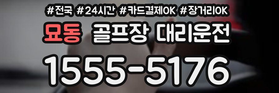 묘동 골프장 대리운전