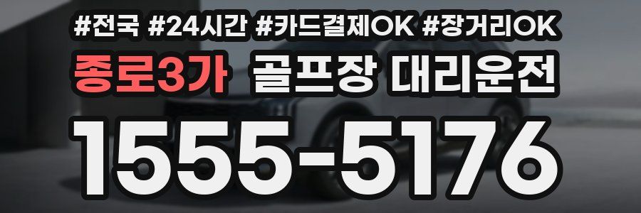 종로3가 골프장 대리운전