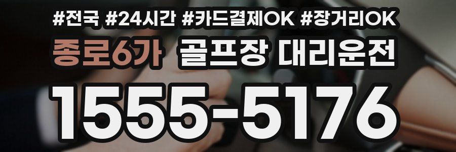 종로6가 골프장 대리운전