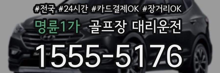 명륜1가 골프장 대리운전