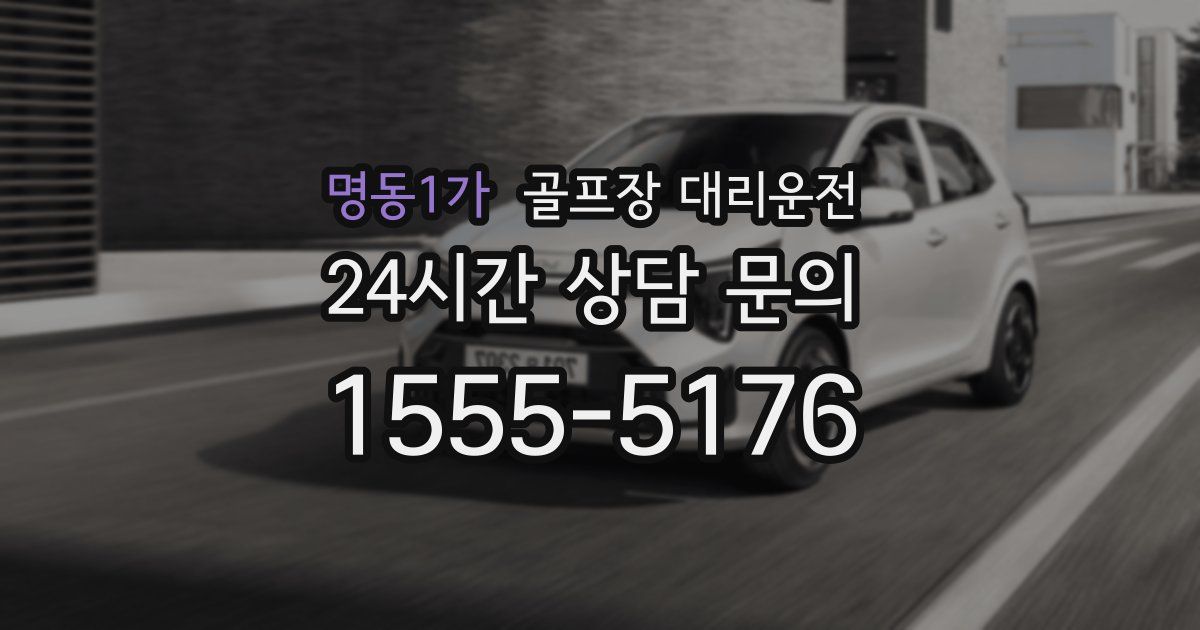 골프장 대리운전 서비스