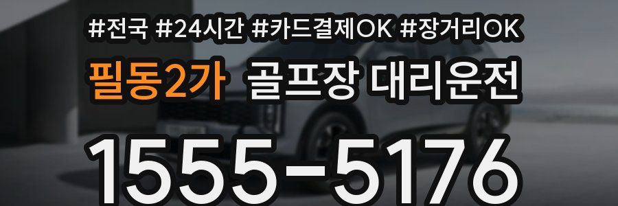 필동2가 골프장 대리운전