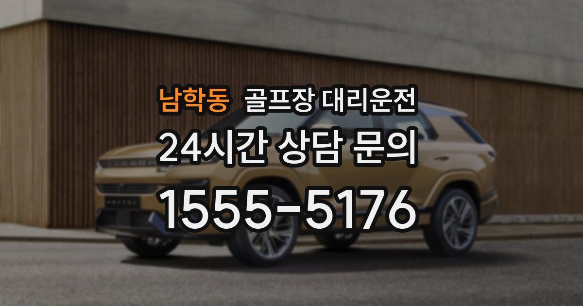 골프장 대리운전 서비스