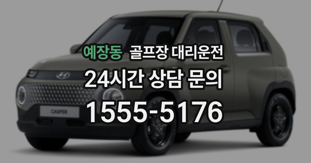 골프장 대리운전 서비스