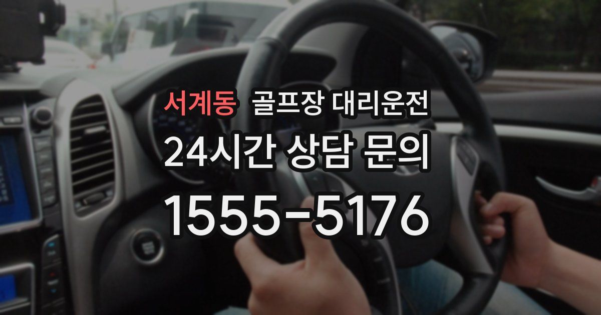 골프장 대리운전 서비스
