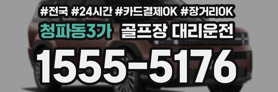 청파동3가 골프장 대리운전