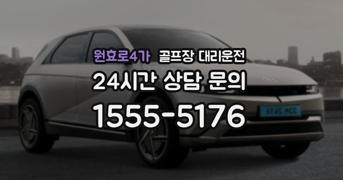 골프장 대리운전 서비스