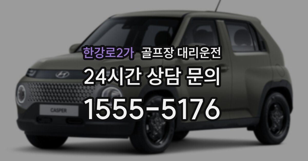 골프장 대리운전 서비스