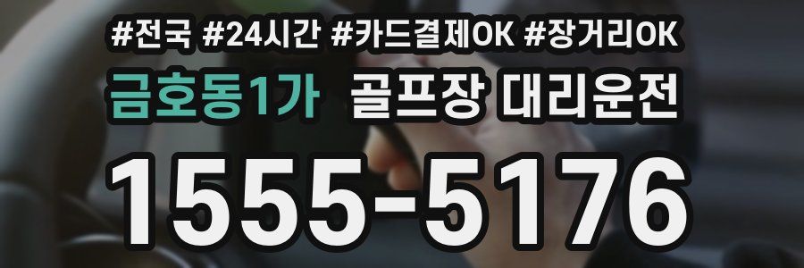 금호동1가 골프장 대리운전
