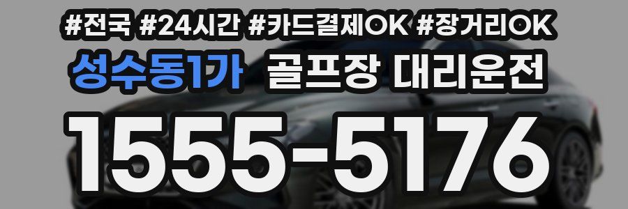 성수동1가 골프장 대리운전