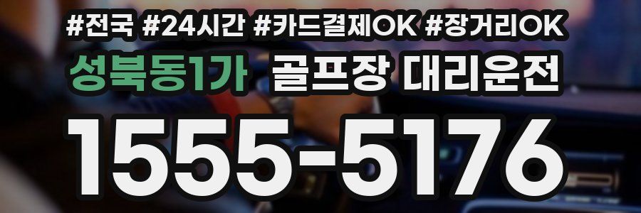 성북동1가 골프장 대리운전