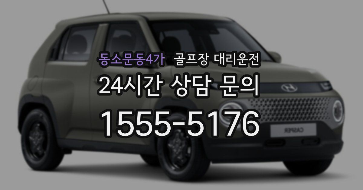 골프장 대리운전 서비스