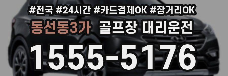 동선동3가 골프장 대리운전