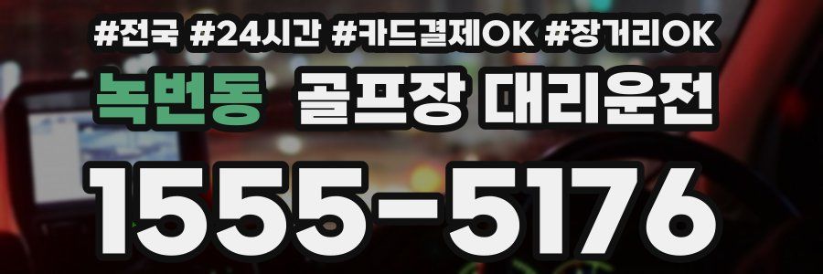 녹번동 골프장 대리운전