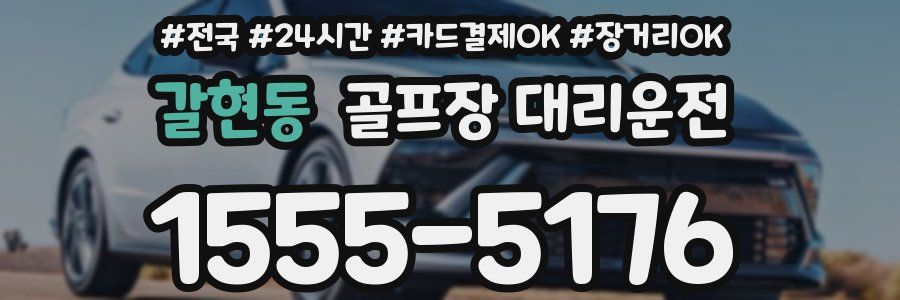 갈현동 골프장 대리운전