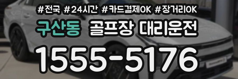 구산동 골프장 대리운전